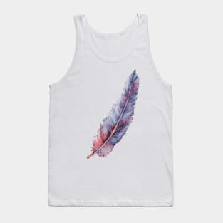 Watercolor copper feather Tank Top